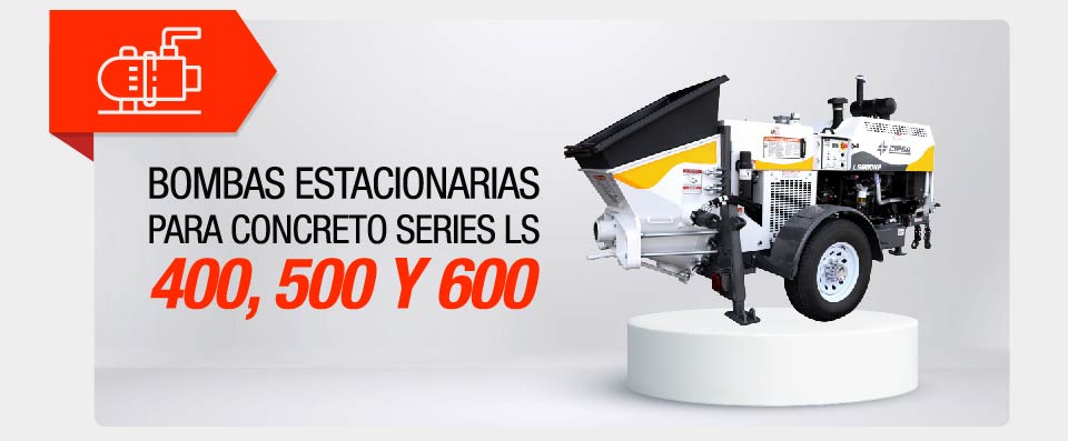 Bombas estacionarias para concreto series LS 400, 500 y 600 -2025 BOM-001