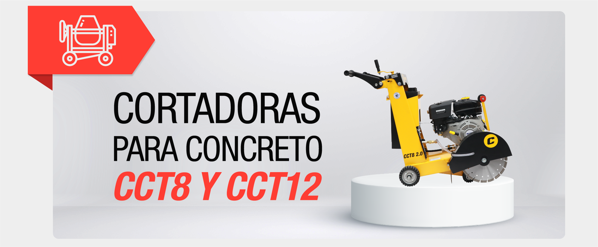 Cortadoras para concreto CCT8 y CCT12 - 2026 CON-012
